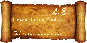 Laudon Erzsébet névjegykártya