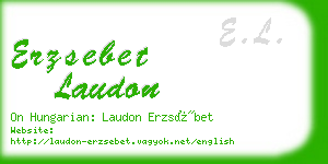 erzsebet laudon business card